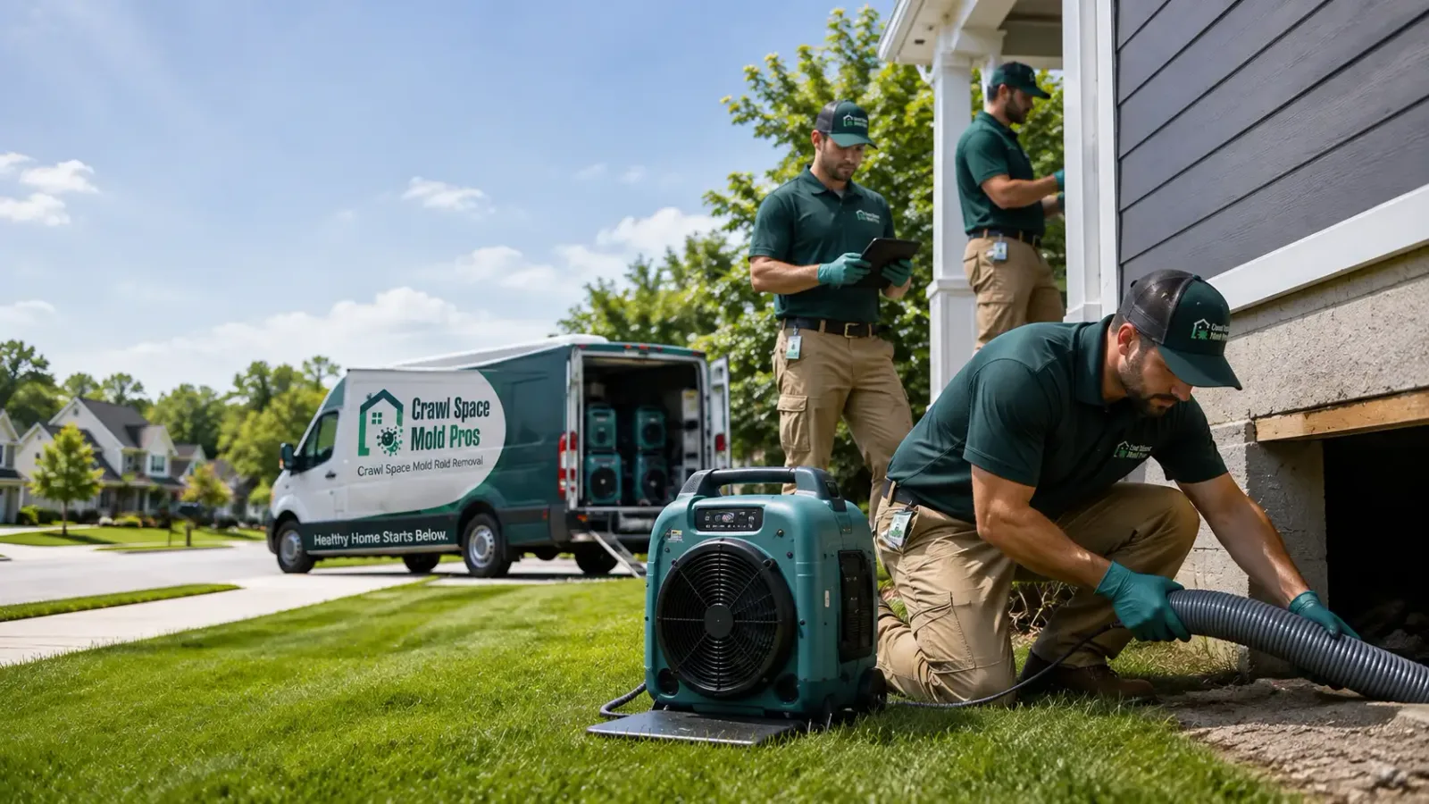 Crawl Space Mold Removal in Fairview, MI